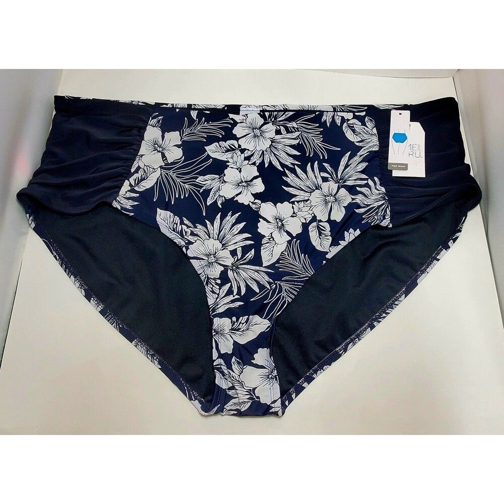 Time And Tru Swimsuit Bottoms Plus 3x (24w-26w) High Waist NWT